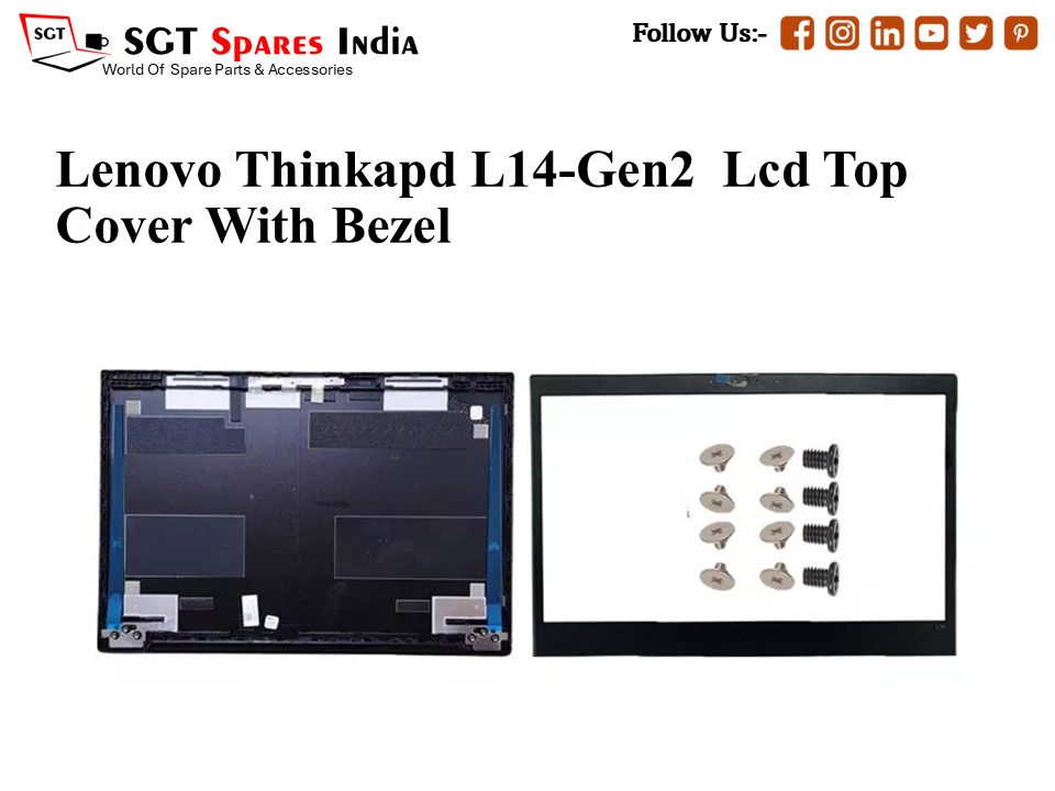 LAPTOP LCD TOP COVER WITH BAZEL FOR LENOVO THINKAPD L14-GEN2,