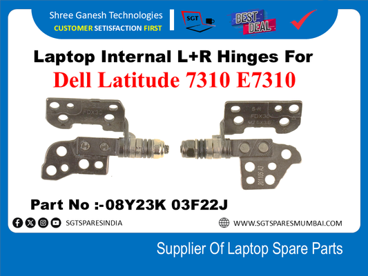 Laptop Internal L+R Hinges For Dell Latitude 7310 E7310 PartNo :-08Y23K 03F220