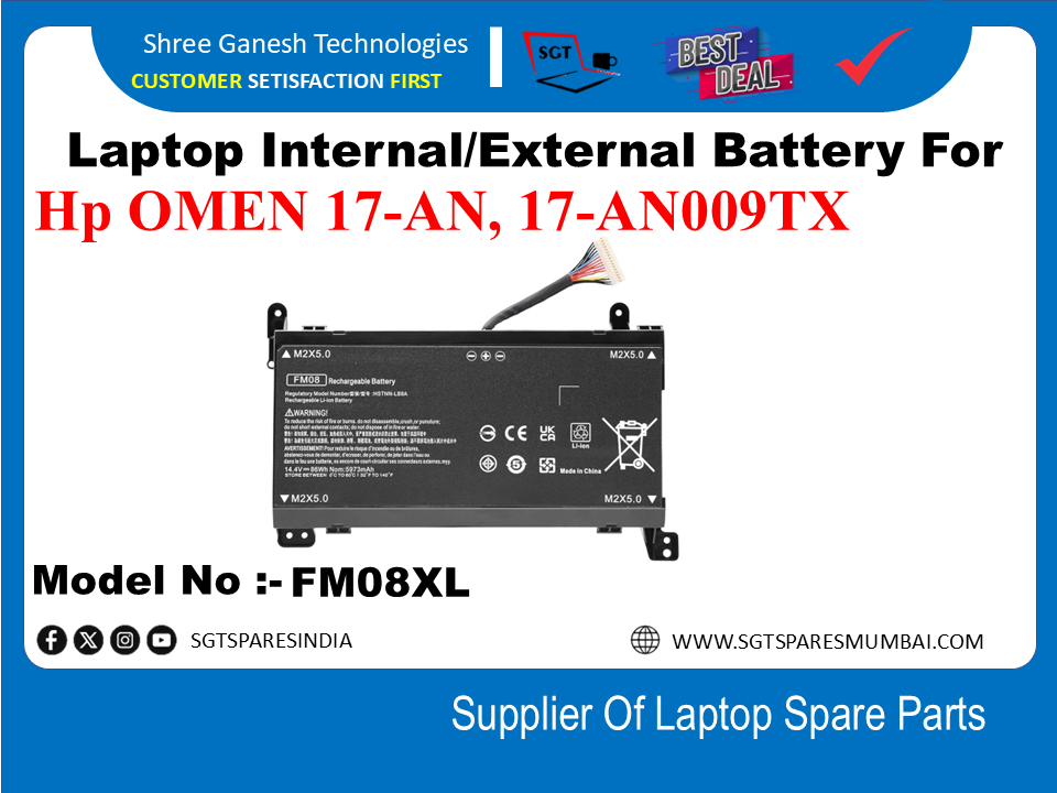 H-P FM08XL Internal Battery For Hp OMEN 17-AN, 17-AN009TX