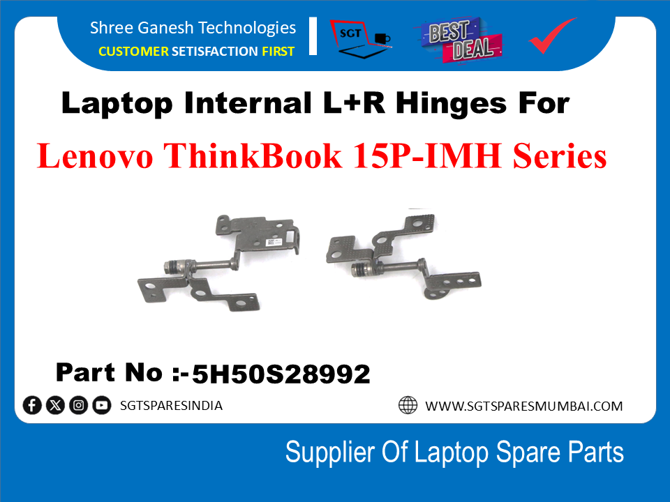 Laptop Internal L+R Hinges For Lenovo ThinkBook 15P-IMH Series Part No :-5H50S28992