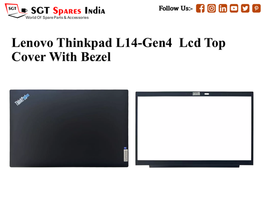 LAPTOP LCD TOP COVER WITH BAZEL FOR LENOVO THINKPAD L14-GEN4,