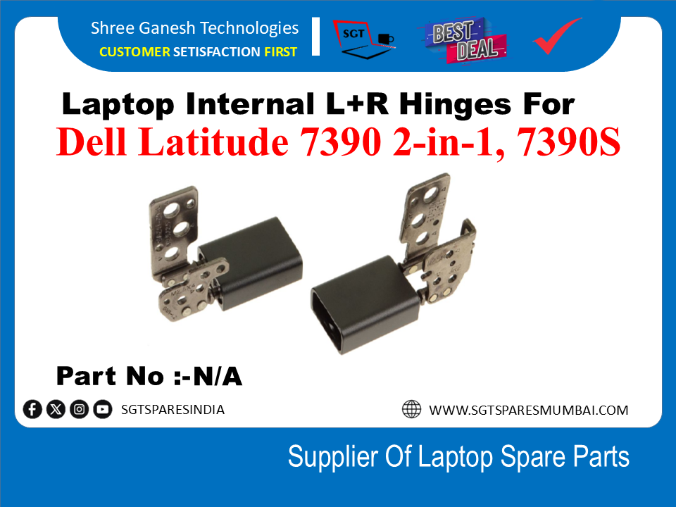 Laptop Internal L+R Hinges For Dell Latitude 7390 2-in-1, 7390S