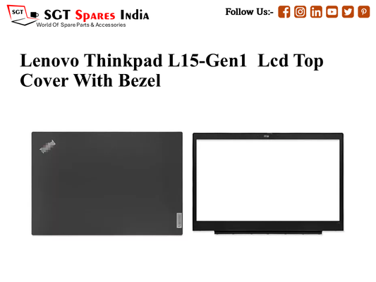 LAPTOP LCD TOP COVER WITH BAZEL FOR LENOVO THINKPAD L15-GEN1,