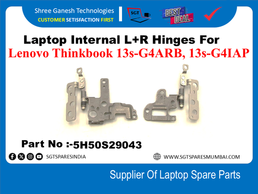 Laptop Internal L+R Hinges For Lenovo Thinkbook 13s-G4ARB, 13s-G4IAP Part No :-5H50S29043