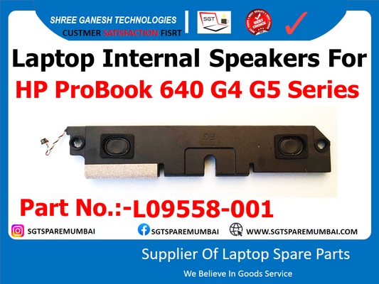 Laptop Internal Speakers For HP ProBook 640 G4 G5 Series Part No.:-L09558-001