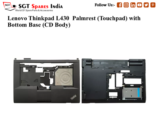 Lenovo Thinkpad L430 Palmrest (Touchpad) with Bottom Base (CD Body)