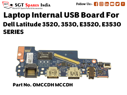 laptop Internal USB or IO board For Dell Latitude 3520, 3530, E3520, E3530 SERIES  Part no. 0MCCDH MCCDH