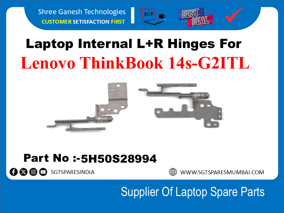 Laptop Internal L+R Hinges For Lenovo ThinkBook 14s-G2ITL Part No :-5H50828994