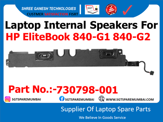 Laptop Internal Speakers For HP EliteBook 840-G1 840-G2 Part No.:-730798-001