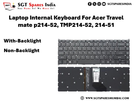 Laptop Internal Keyboard For Acer Travel mate p214-52, TMP214-52, 214-51 With-Backlight Non-Backlight