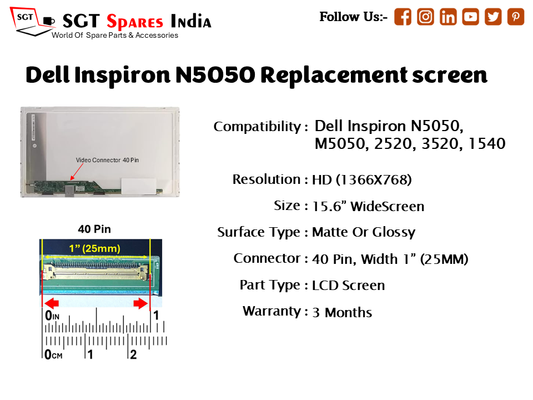 Dell Inspiron N5050 Replacement screen