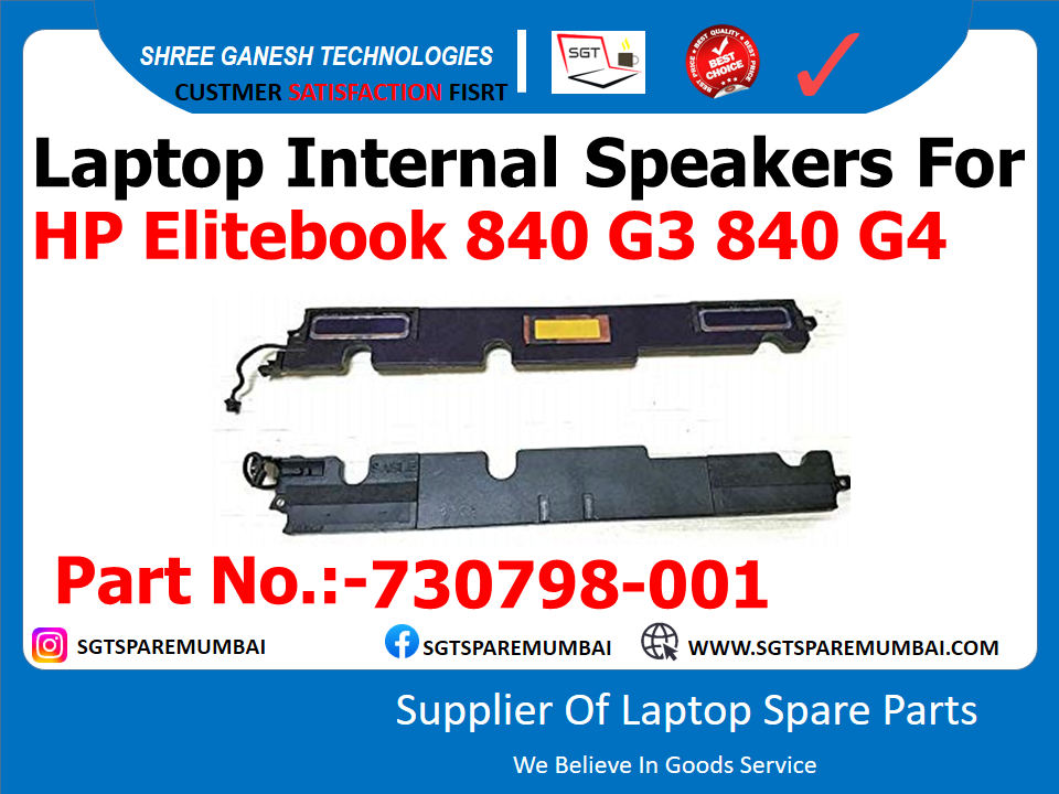 Laptop Internal Speakers For HP Elitebook 840 G3 840 G4 Part No.:-730798-001