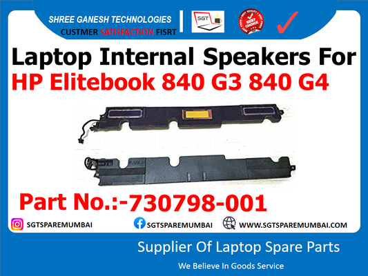 Laptop Internal Speakers For HP Elitebook 840 G3 840 G4 Part No.:-730798-001