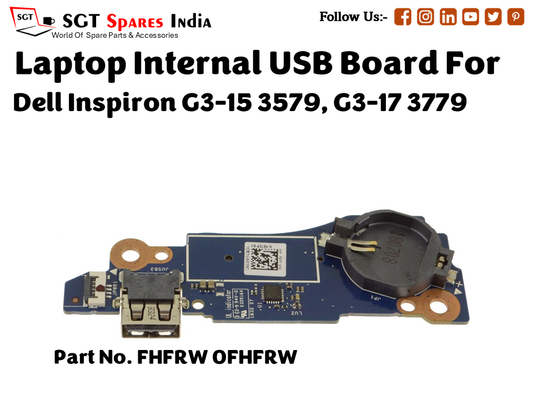 laptop Internal USB or IO board For Dell Inspiron G3 15 3579, G3 17 3779 Part no. FHFRW 0FHFRW