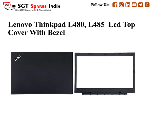 LAPTOP LCD TOP COVER WITH BAZEL FOR LENOVO THINKPAD L480, L485