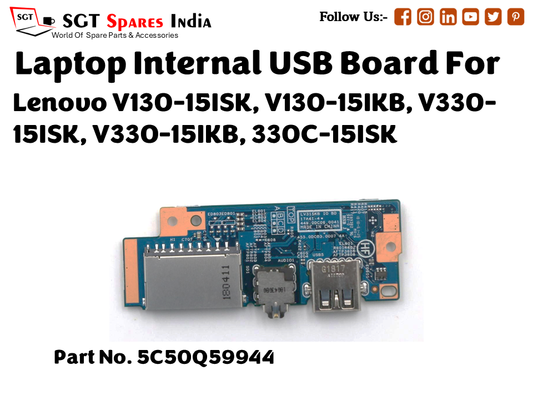 laptop Internal USB or IO board For Lenovo V130 15ISK, V130 15IKB, V330 15ISK, V330 15IKB, 330C 15ISK Part no. 5C50Q59944