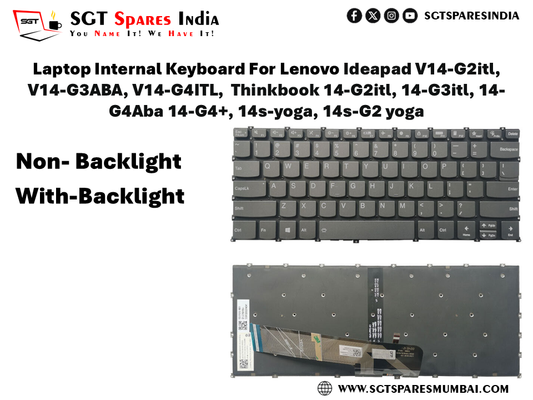 Laptop Internal Keyboard For Lenovo Ideapad V14-G2itl, V14-G3ABA, V14-G4ITL, Thinkbook 14-G2itl, 14-G3itl, 14- G4Aba 14-G4+, 14s-yoga, 14s-G2 yoga