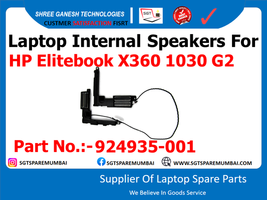 Laptop Internal Speakers For HP Elitebook X360 1030 G2 Part No.:-924935-001