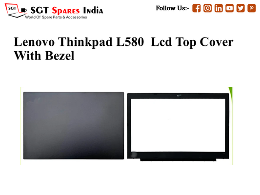 LAPTOP LCD TOP COVER WITH BAZEL FOR LENOVO THINKPAD L580,