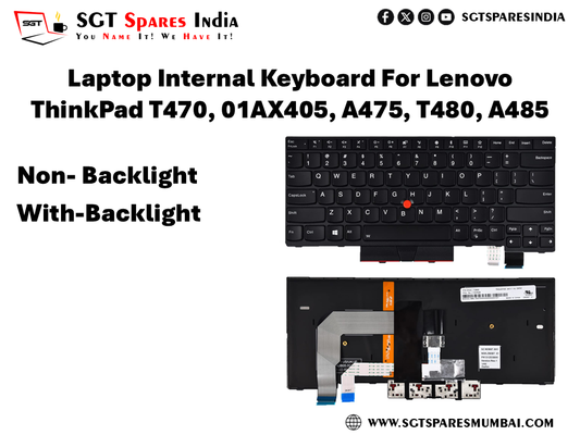 Laptop Internal Keyboard For Lenovo ThinkPad T470, 01AX405, A475, T480, A485 Non- Backlight With-Backlight