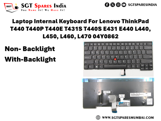 Laptop Internal Keyboard For Lenovo ThinkPad T440 T440P T440E T431S T440S E431 E440 L440, L450, L460, L470 04Y0862 Non- Backlight With-Backlight