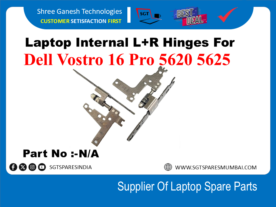 Laptop Internal L+R Hinges For Dell Vostro 16 Pro 5620 5625