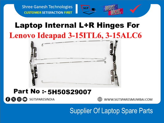 Laptop Internal L+R Hinges For Lenovo Ideapad 3-15ITL6, 3-15ALC6 Part No :- 5H50S29007