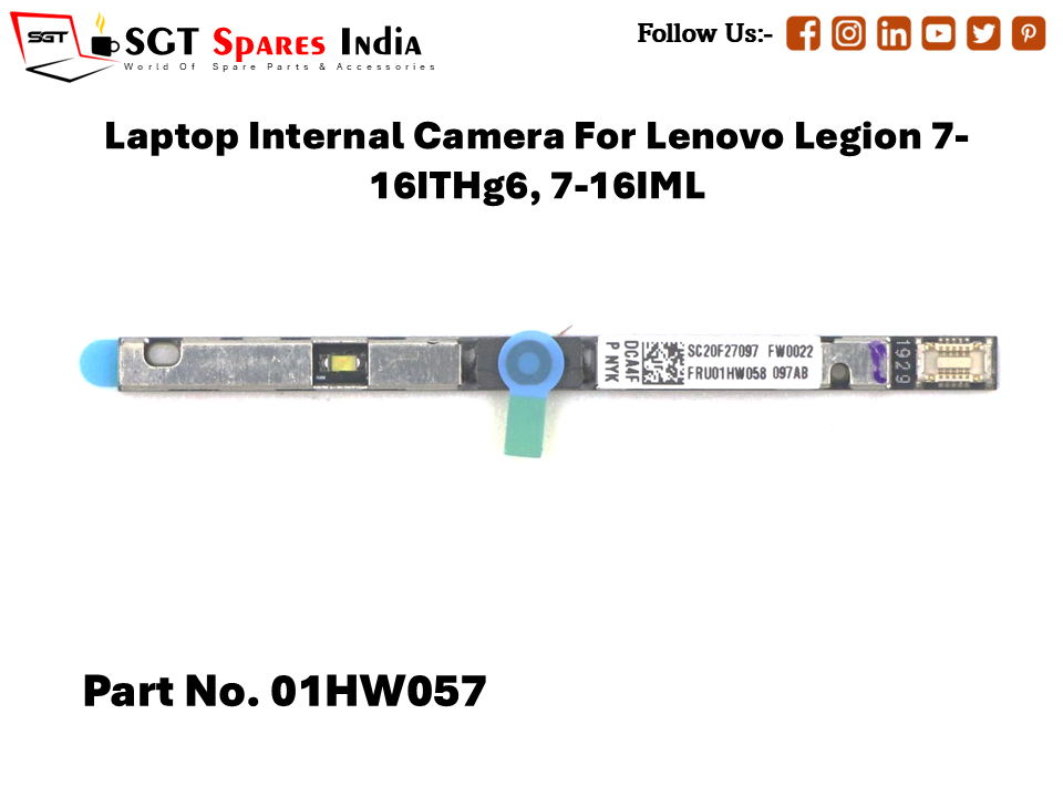 Laptop Internal Camera For Lenovo Legion 716ITHg6, 7-16IML  Part No. 01HW057