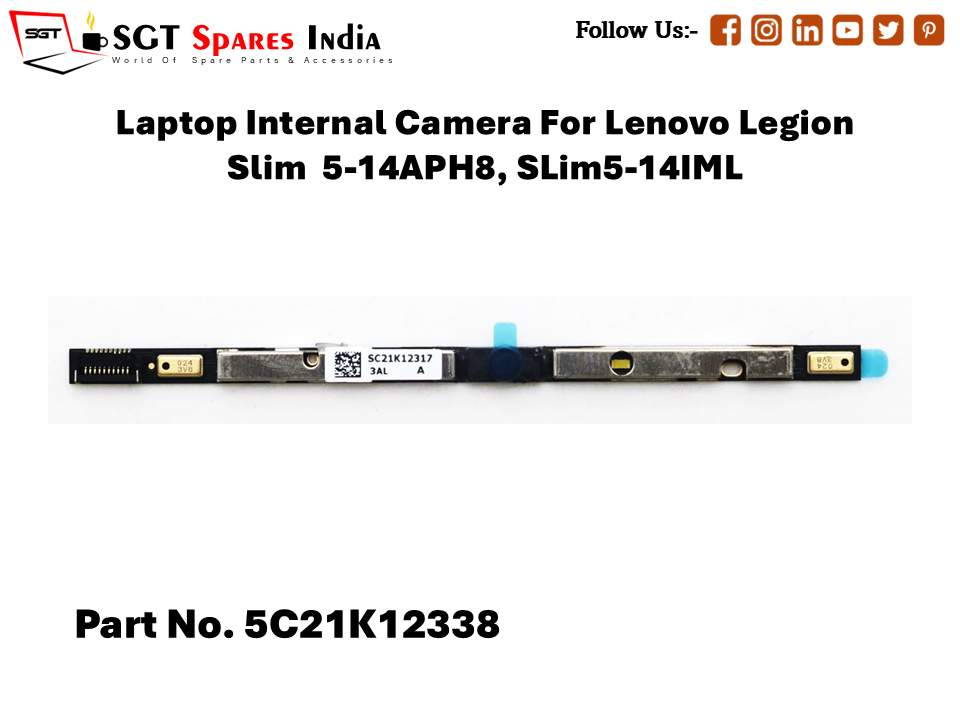 Laptop Internal Camera For Lenovo Legion Slim 5-14APH8, SLim5-14IML Part No. 5C21K12338