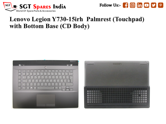 Lenovo Legion Y730-15irh Palmrest (Touchpad) with Bottom Base (CD Body)