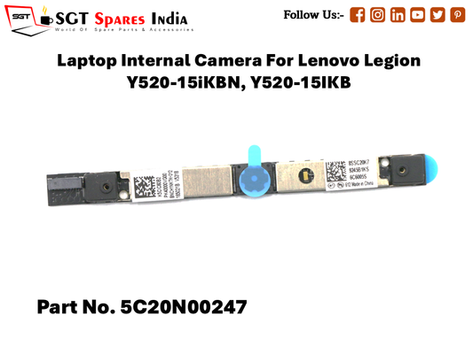 Laptop Internal Camera For Lenovo Legion Y520-15iKBN, Y520-15IKB Part No. 5C20N00247