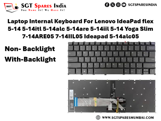 Laptop Internal Keyboard For Lenovo IdeaPad flex 5-14 5-14itl 5-14alc 5-14are 5-14iil 5-14 Yoga Slim 7-14ARE05 7-14IIL05 Ideapad 5-14alc05 Non- Backlight With-Backlight