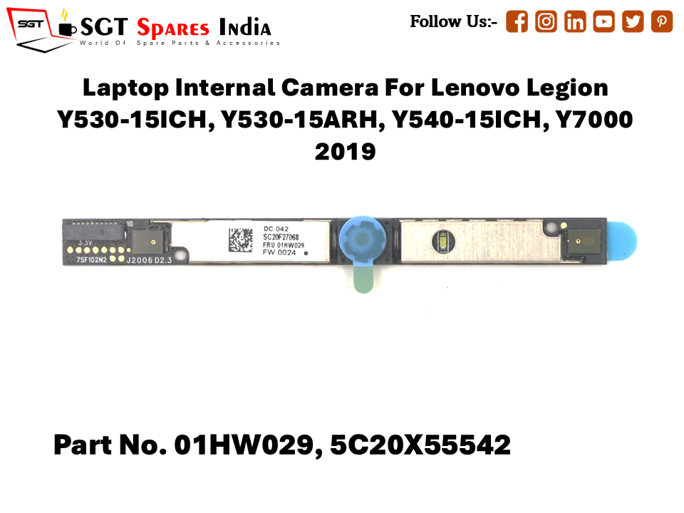 Laptop Internal Camera For Lenovo Legion Y530-15ICH, Y540-15ICH, Y7000  2019  01HW029