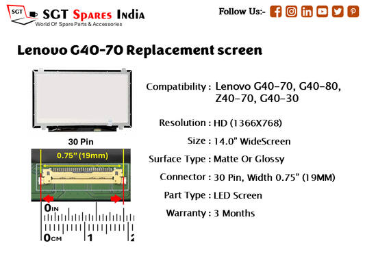 Lenovo G40-70 Replacement screen