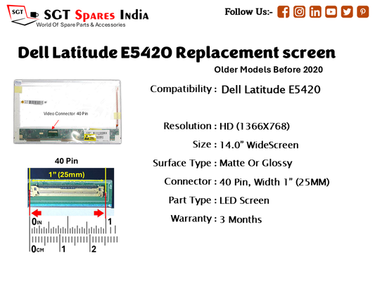 Dell Latitude E5420 Replacement screen