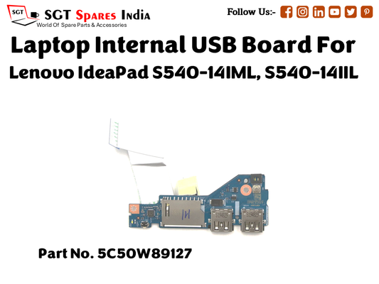 laptop Internal USB or IO board For Lenovo IdeaPad S540 14IML, S540 14IIL Part no. 5C50W89127