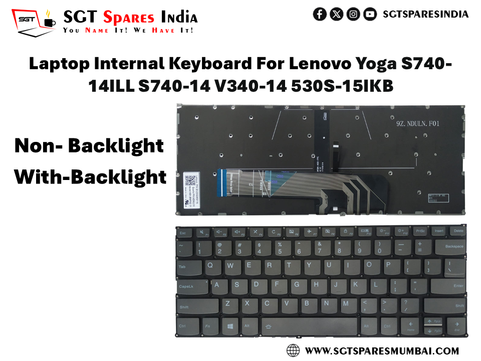 Laptop Internal Keyboard For Lenovo Yoga S740- 14ILL S740-14 V340-14 530S-15IKB Non- Backlight With-Backlight