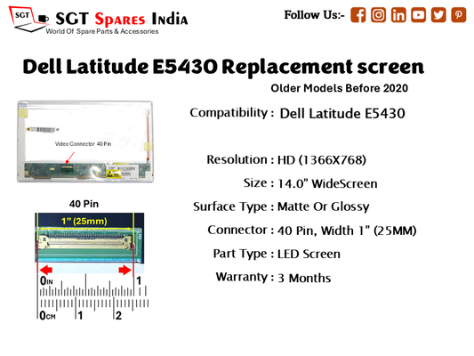 Dell Latitude E5430 Replacement screen