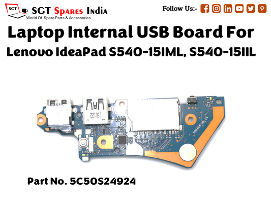 laptop Internal USB or IO board For Lenovo IdeaPad S540 15IML, S540 15IIL Part no. 5C50S24924
