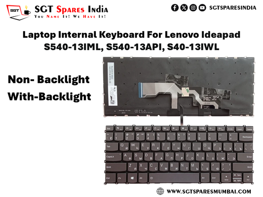 Laptop Internal Keyboard For Lenovo Ideapad S540-13IML, S540-13API, S40-13IWL Non- Backlight With-Backlight