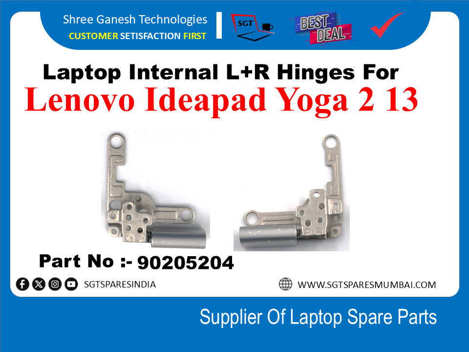 Laptop Internal L+R Hinges For Lenovo Ideapad Yoga 2 13 Part No :- 90205204