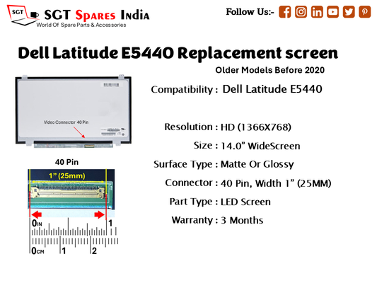 Dell Latitude E5440 Replacement screen