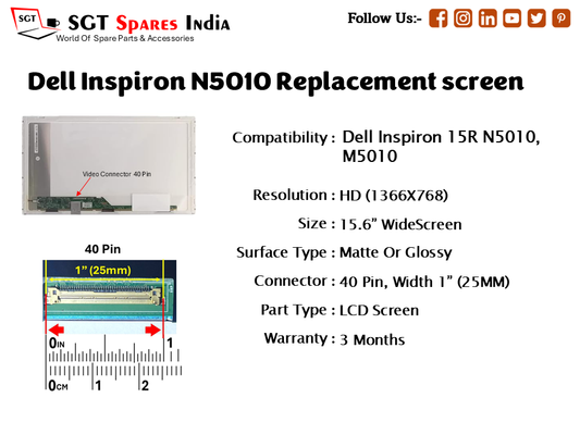 Dell Inspiron N5010 Replacement screen