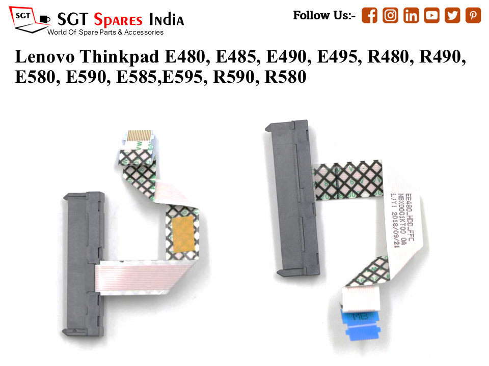 Le-novo Thinkpad E480, E485, E490, E495, R480, R490, E580, E590, E585,E595, R590, R580 Laptop Hard-Disk (HDD) Cable