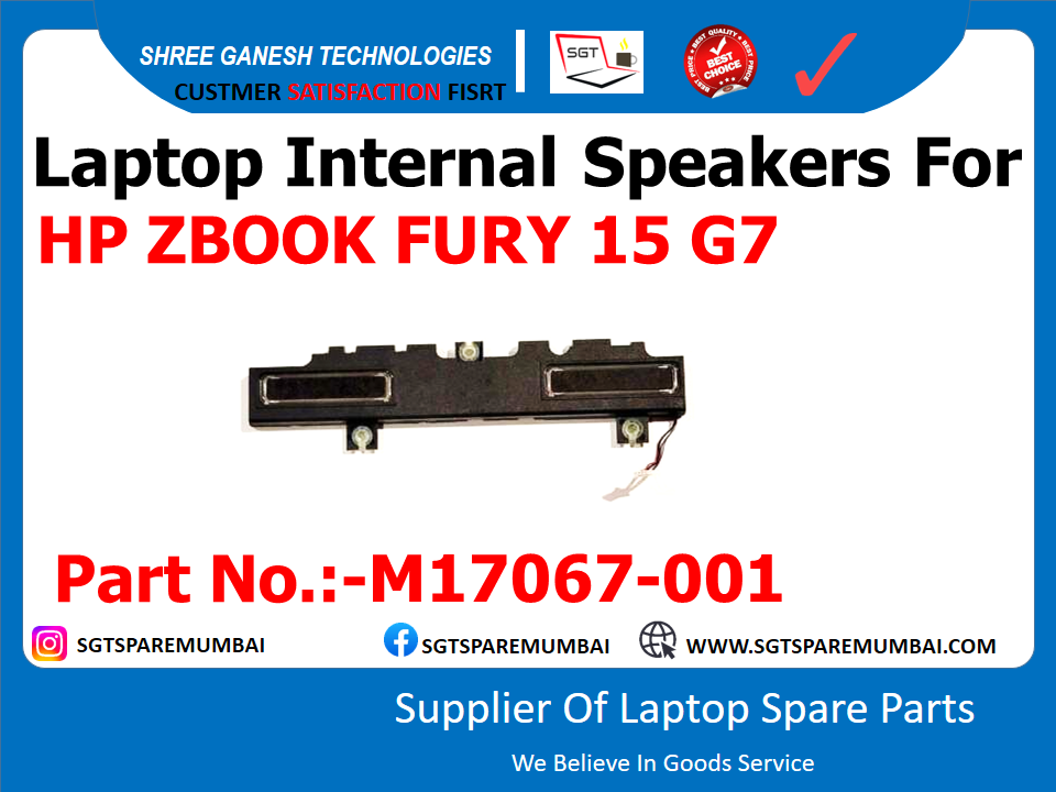 Laptop Internal Speakers For HP ZBOOK FURY 15 G7 Part No.:-M17067-001