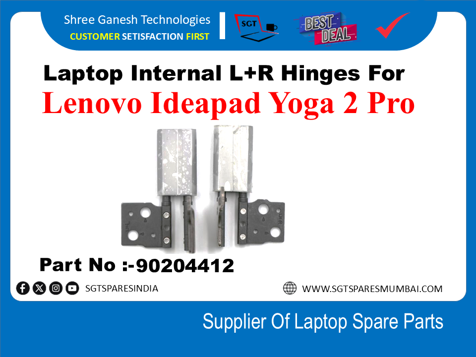 Laptop Internal L+R Hinges For Lenovo Ideapad Yoga 2 Pro Part No :-90204412