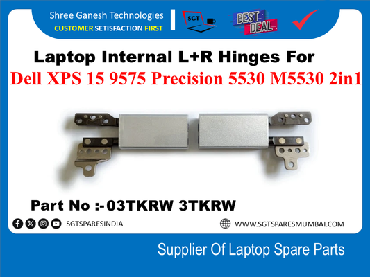 Laptop Internal L+R Hinges For Dell XPS 15 9575 Precision 5530 M5530 2in1 Part No :-03TKRW 3TKRW