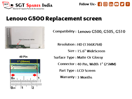 Lenovo G500 Replacement screen