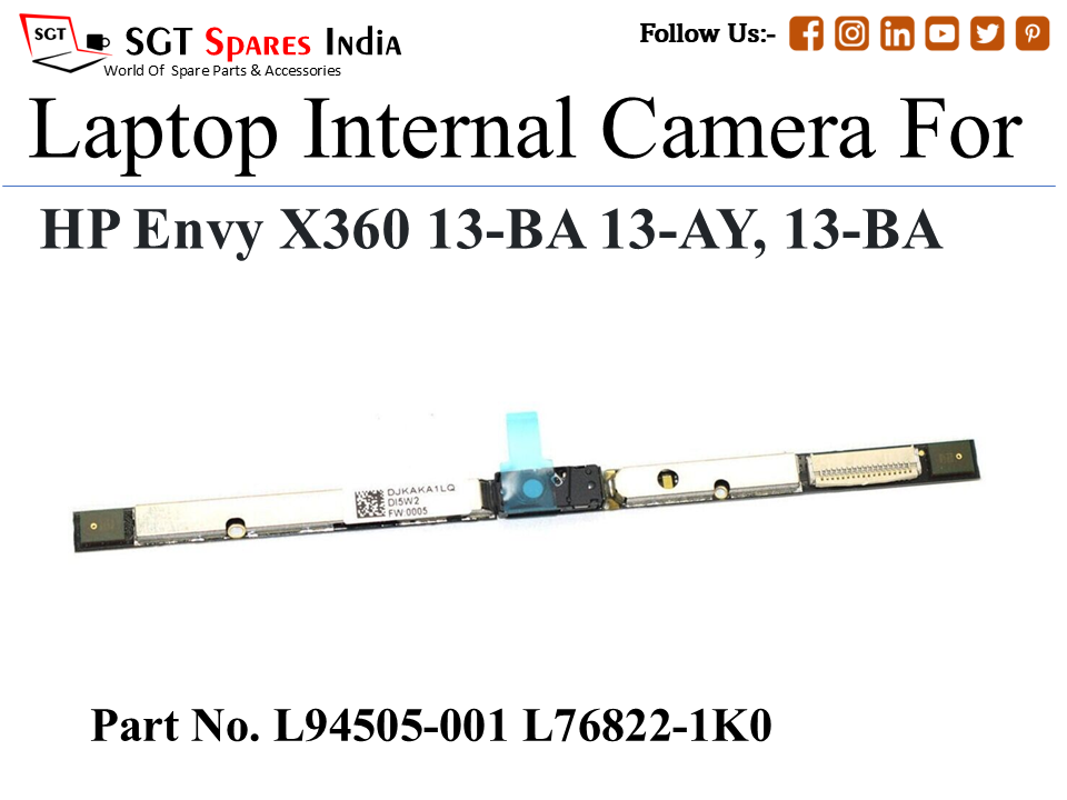 H-p L94505-001 L76822-1K0  Laptop Internal Camera For HP Envy X360 13-BA 13-AY, 13-BA