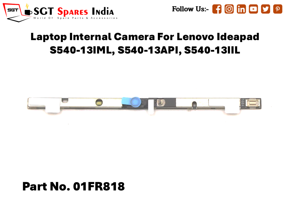 Laptop Internal Camera For Lenovo Ideapad S540-13IML, S540-13API, S540-13IIL Part No. 01FR818